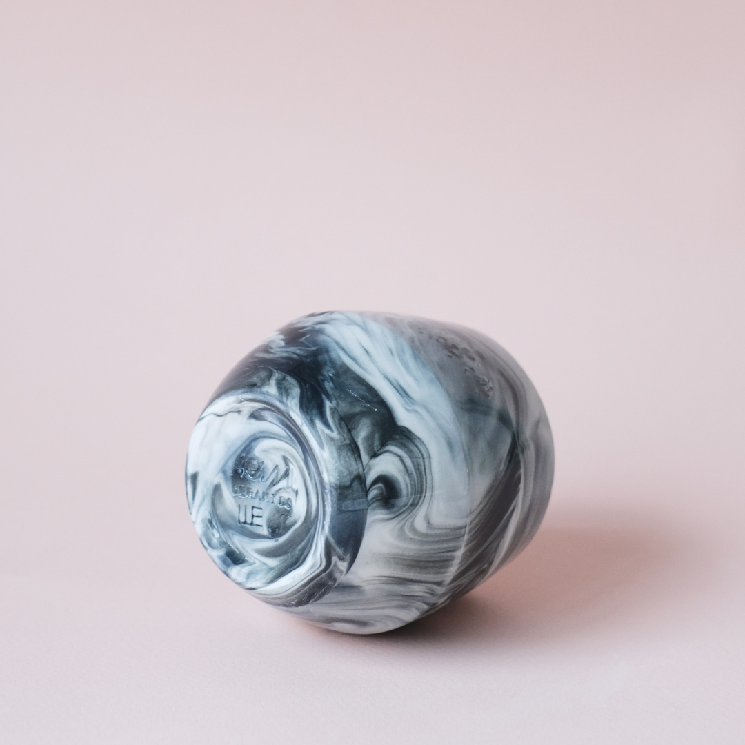 Бокал "Мрамор" серый, 270 мл — Agami Ceramics