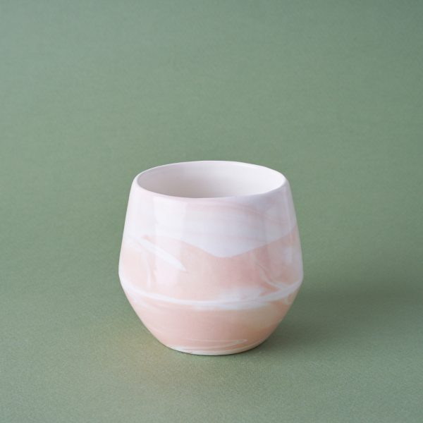 Бокал для фильтр-кофе "Мрамор" черно-белый, 270 мл — Agami Ceramics