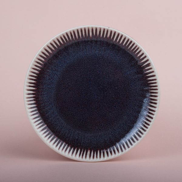 Тарелка "Seafruit" бордово-голубая, 20 см