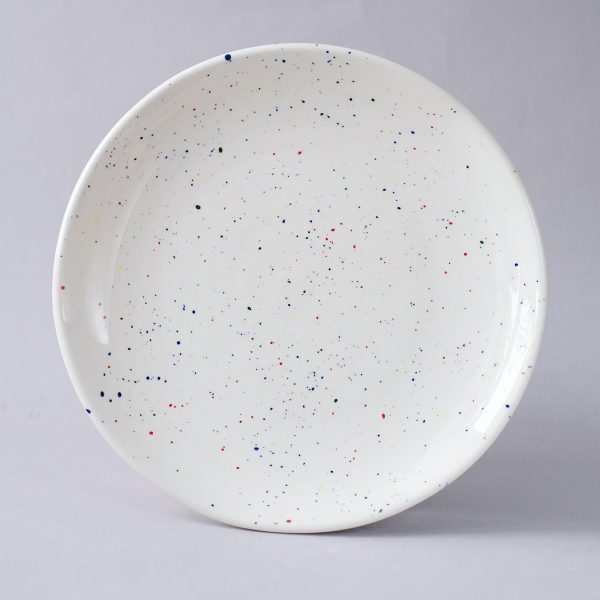 Набор из 4 тарелок “Синичка” с волнистым краем