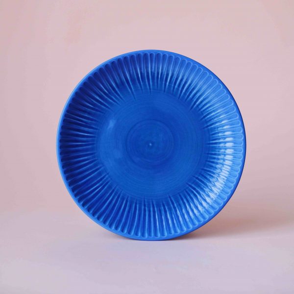 Тарелка "Seafruit" синяя, 20 см