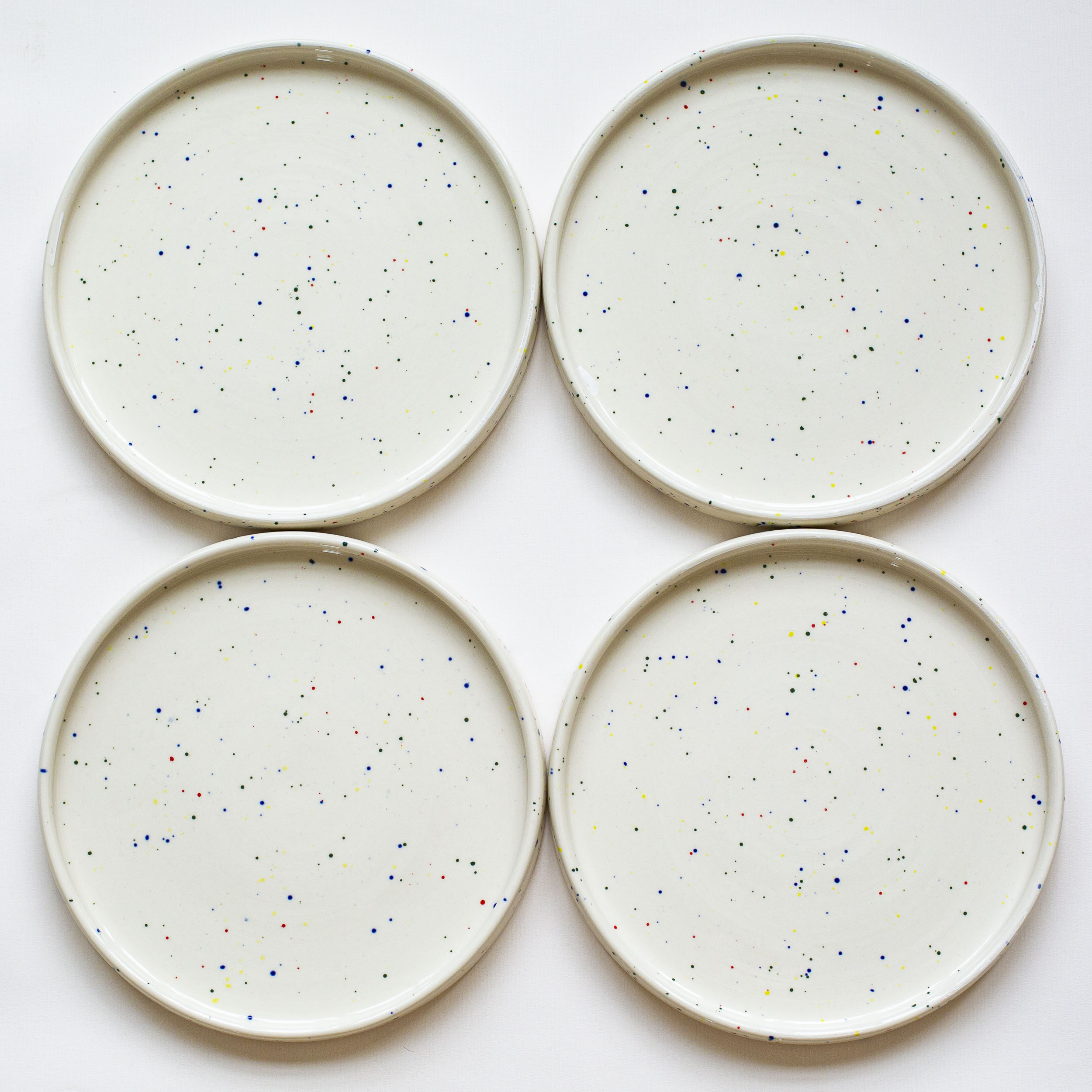 Набор из 4 тарелок “Синичка”, 26 см