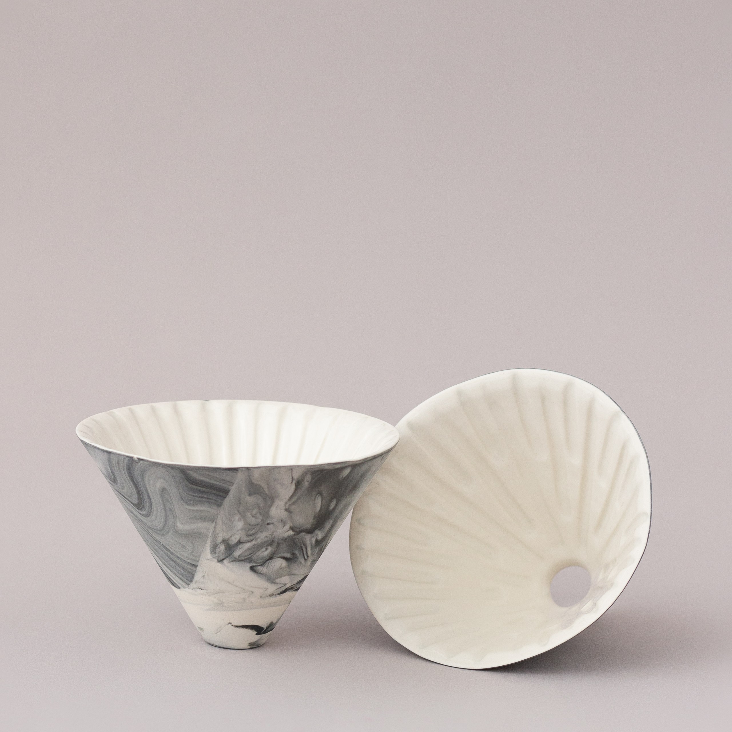 Воронка V60 Мрамор серый без подставки