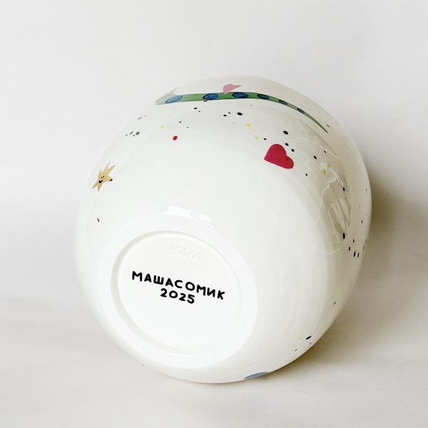 Ваза “Зеленая змея” с золотом