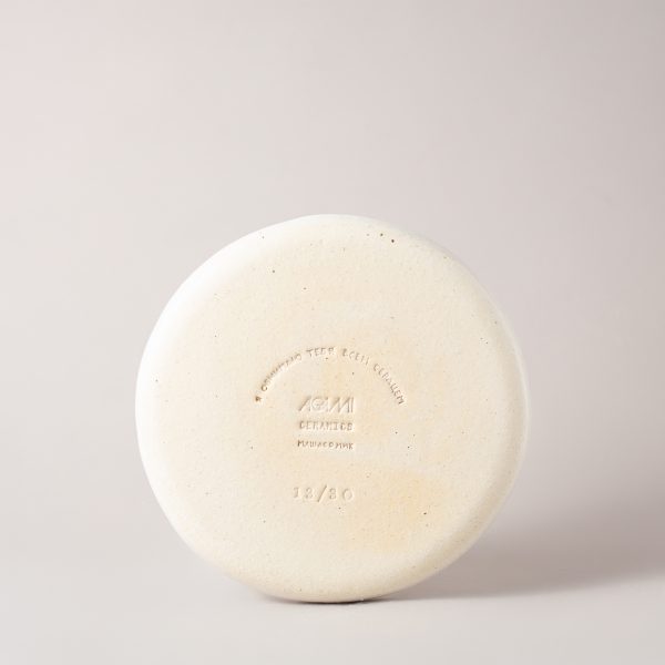 Тарелка “Эффект волны” из шамота с осьминогом, 18 см