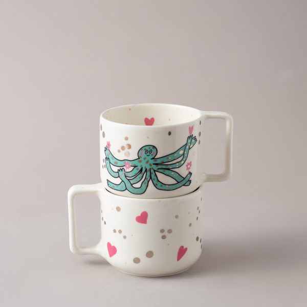 Кружка “Эффект волны” с осьминогом, 350 мл