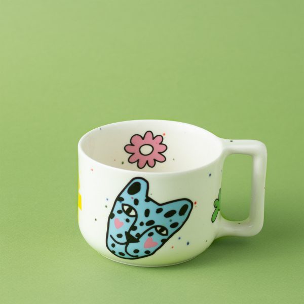 Кружка “Голова синего гепарда”, 350 мл