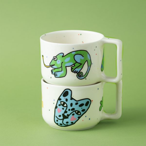 Кружка “Голова синего гепарда”, 350 мл