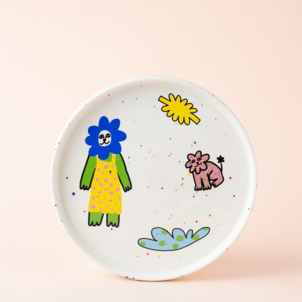 Тарелка “Девочка-цветочек” 2.0, 19 см