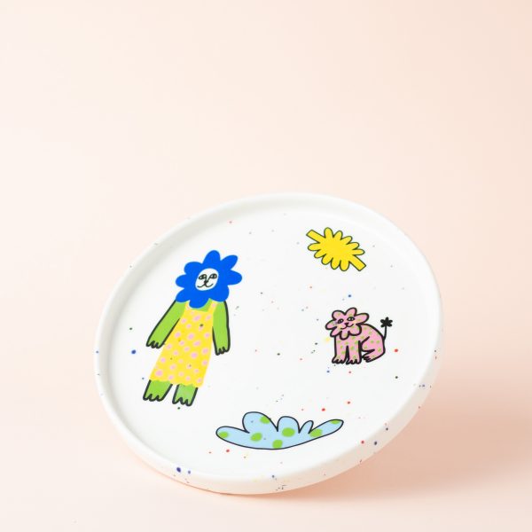 Тарелка "Девочка-цветочек" 2.0, 19 см