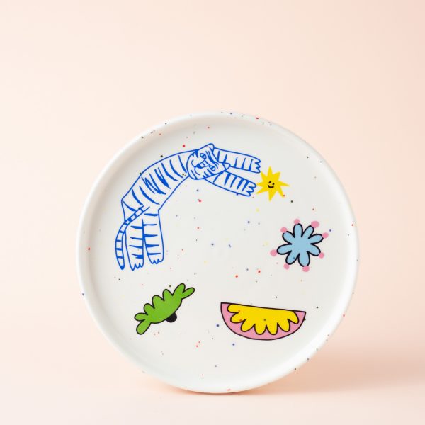 Тарелка “Синий тигр”, 19 см