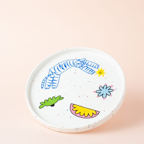 Тарелка "Синий тигр", 19 см