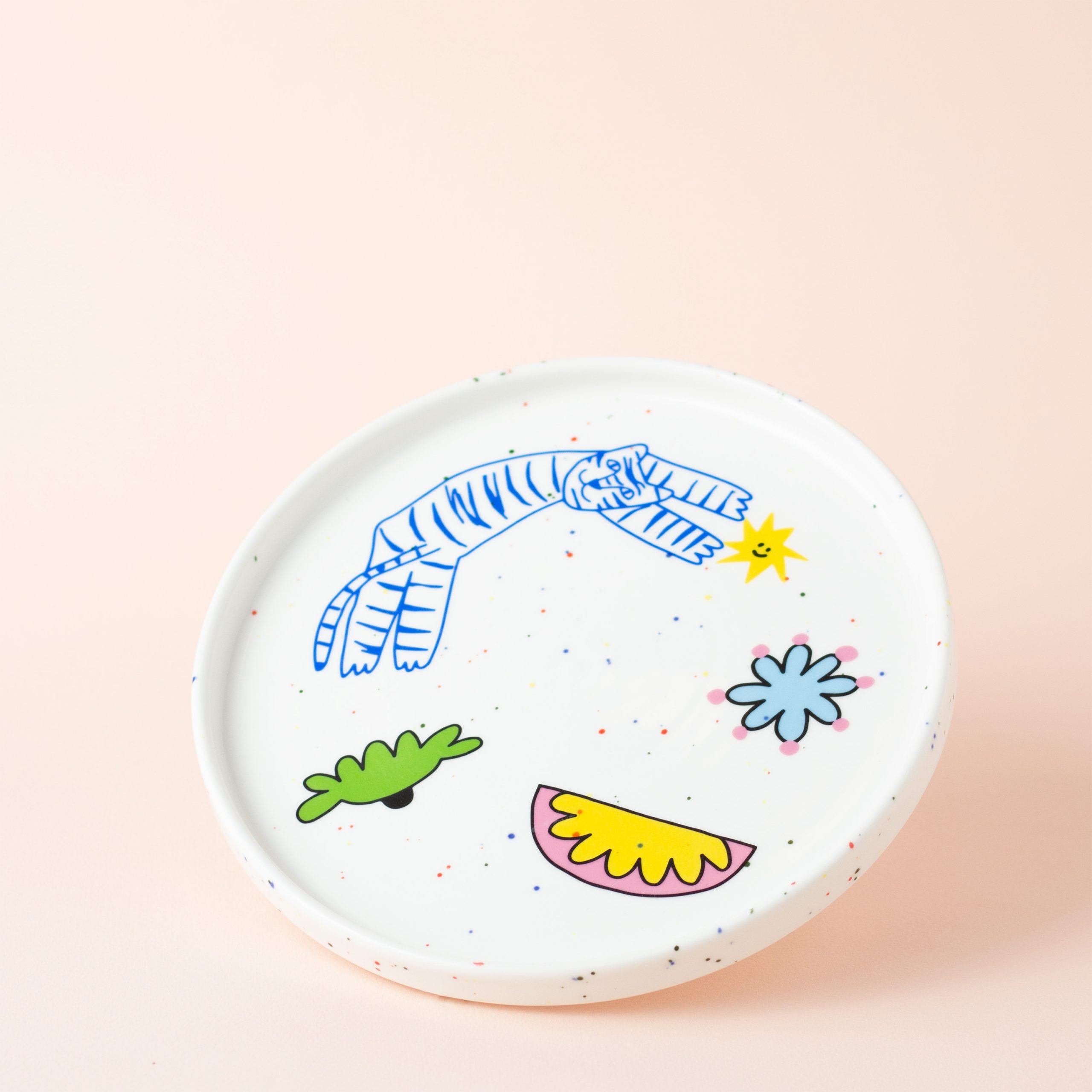 Тарелка “Синий тигр”, 19 см