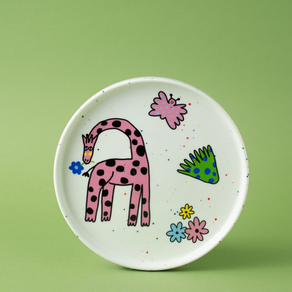 Тарелка “Розовый жираф”, 19 см