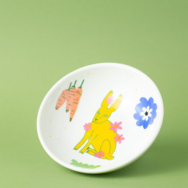 Миска "Желтый заяц", 17 см