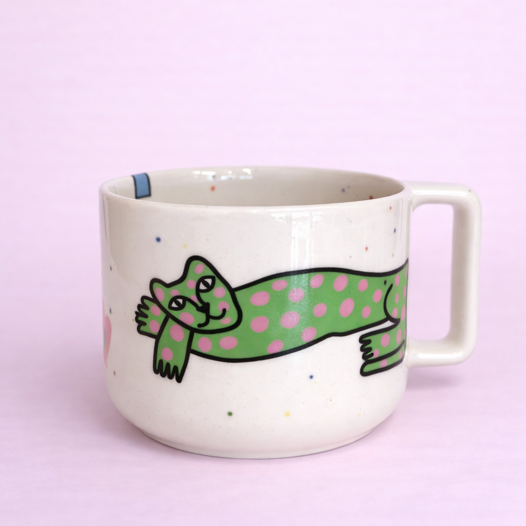 Кружка “Зеленый гепард”, 350 мл