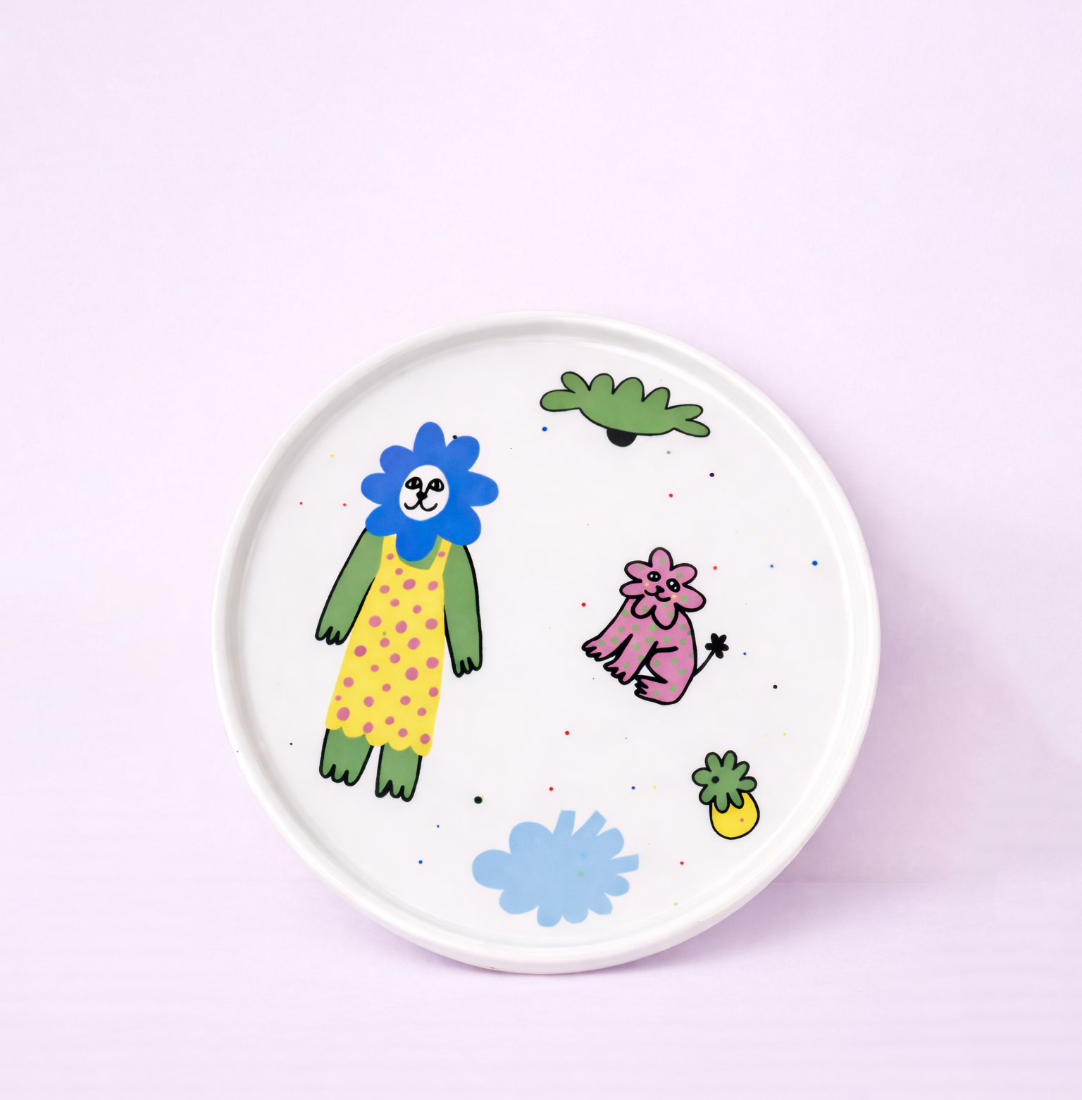 Тарелка “Девочка-цветочек” 2.0, 19 см